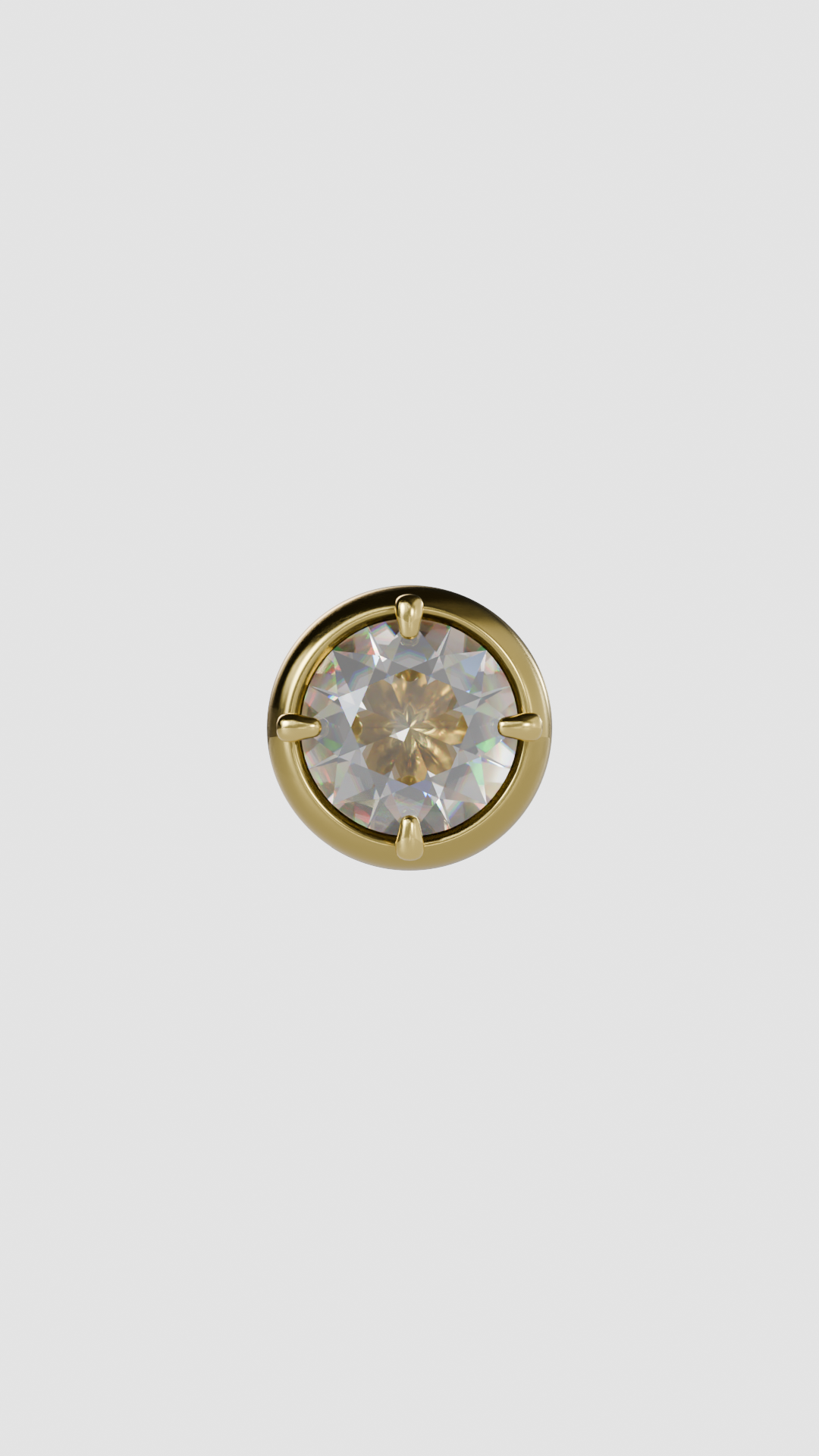 Dulled Dune Mono Ear Stud