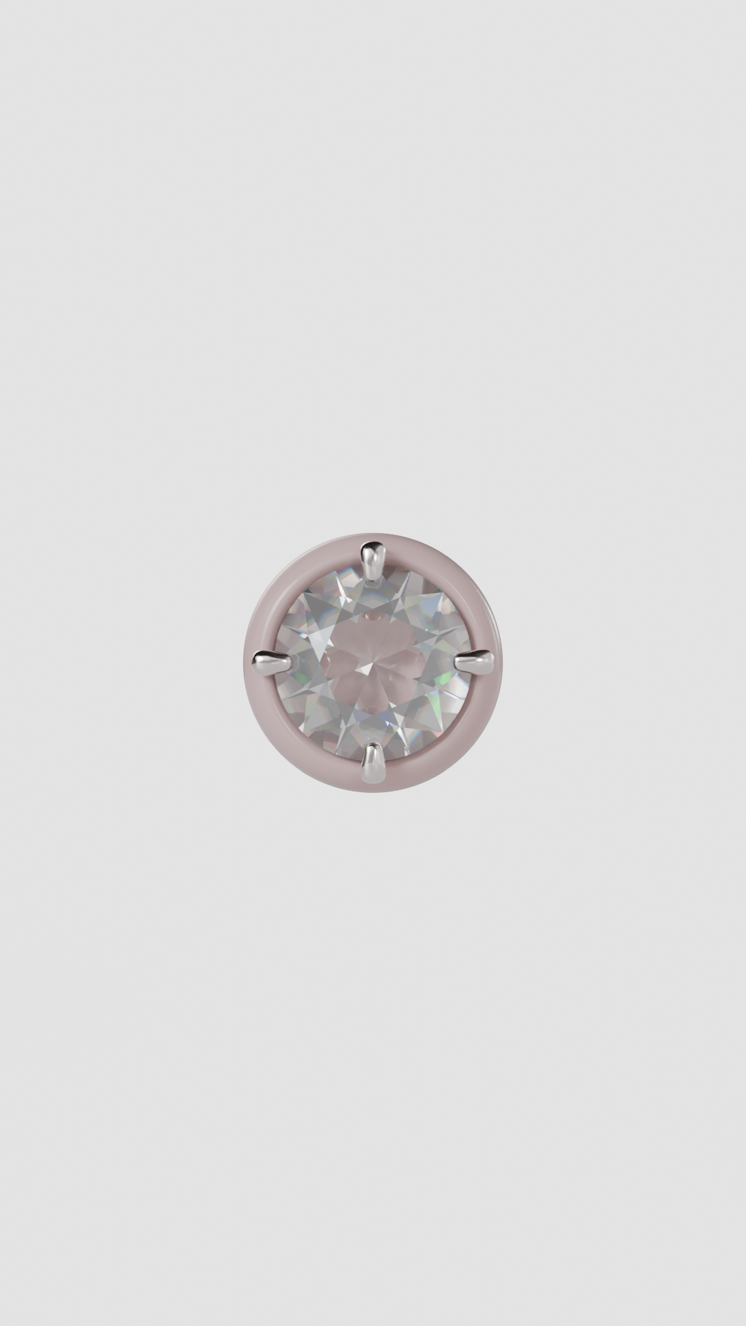 Blushing Petal Mono Ear Stud