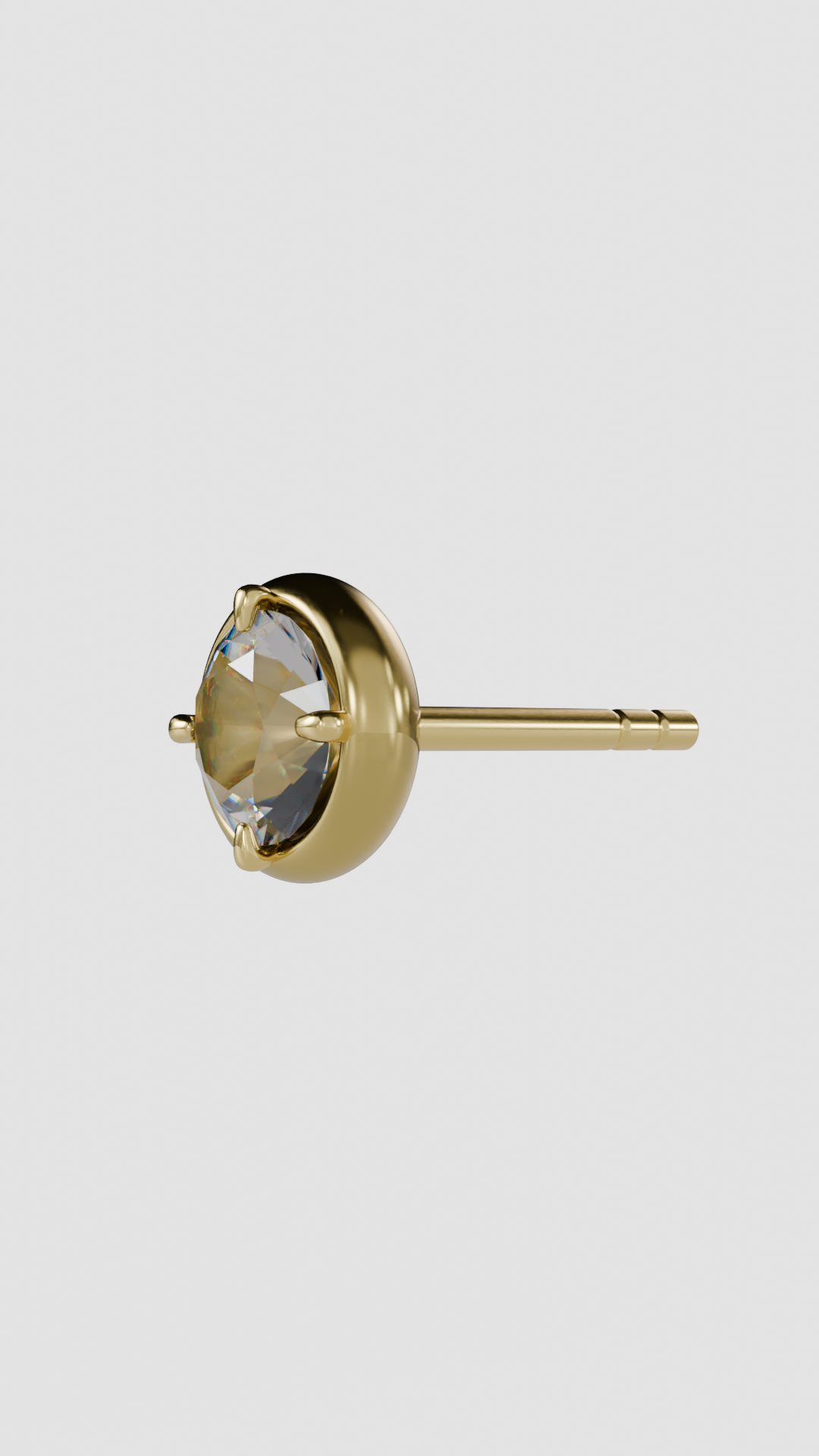 Dulled Dune Mono Ear Stud