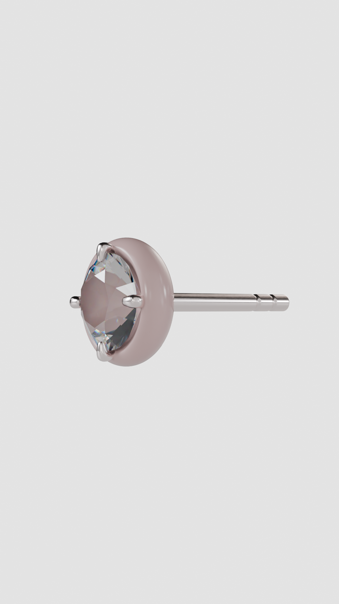 Blushing Petal Mono Ear Stud