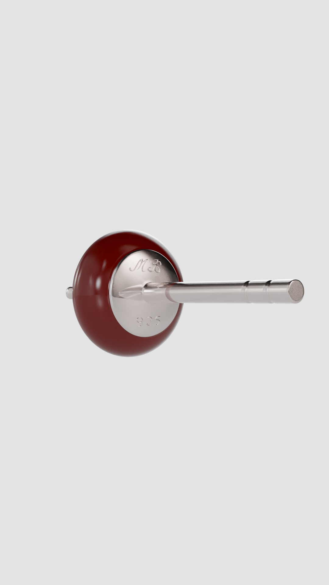 Dry Garnet Mono Ear Stud